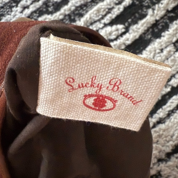 Vintage Lucky Brand Patchwork Shoulder Bag - Brown and Green - Picture 7 of 8